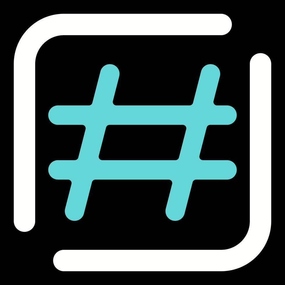 Hashtag-Vektorsymbol vektor