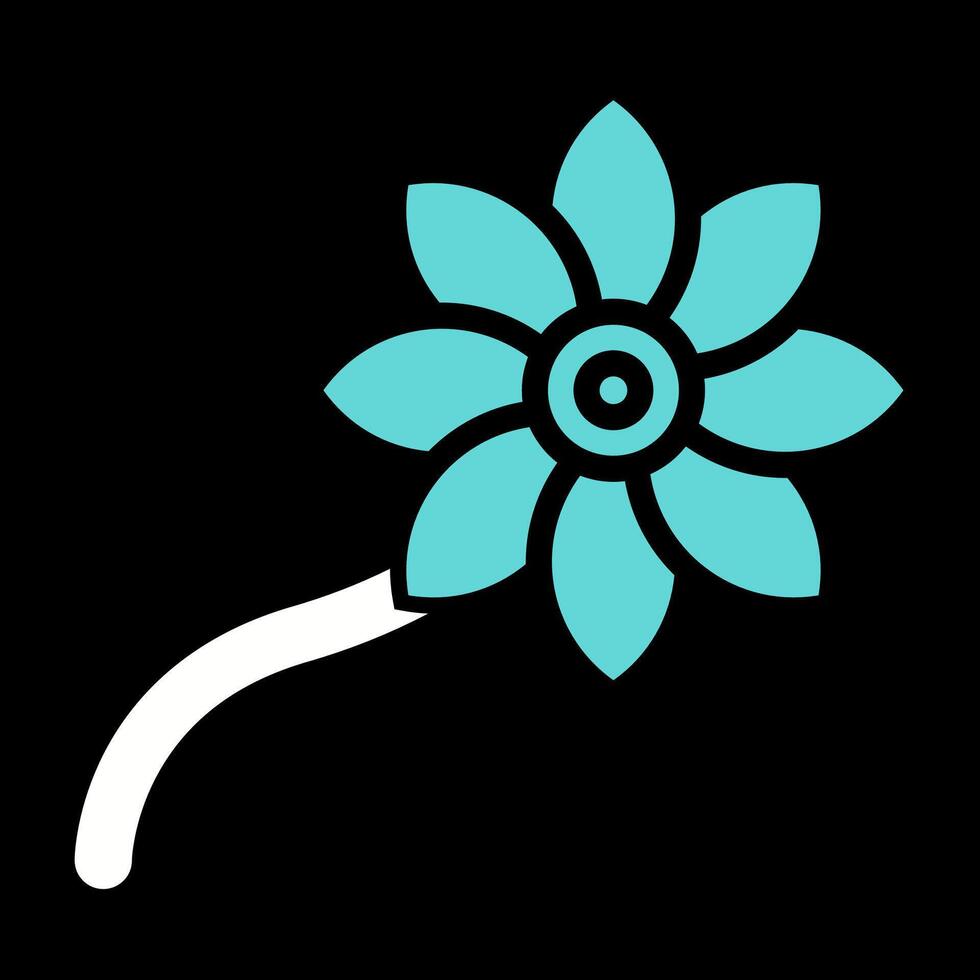 Symbol für Blumenvektor vektor
