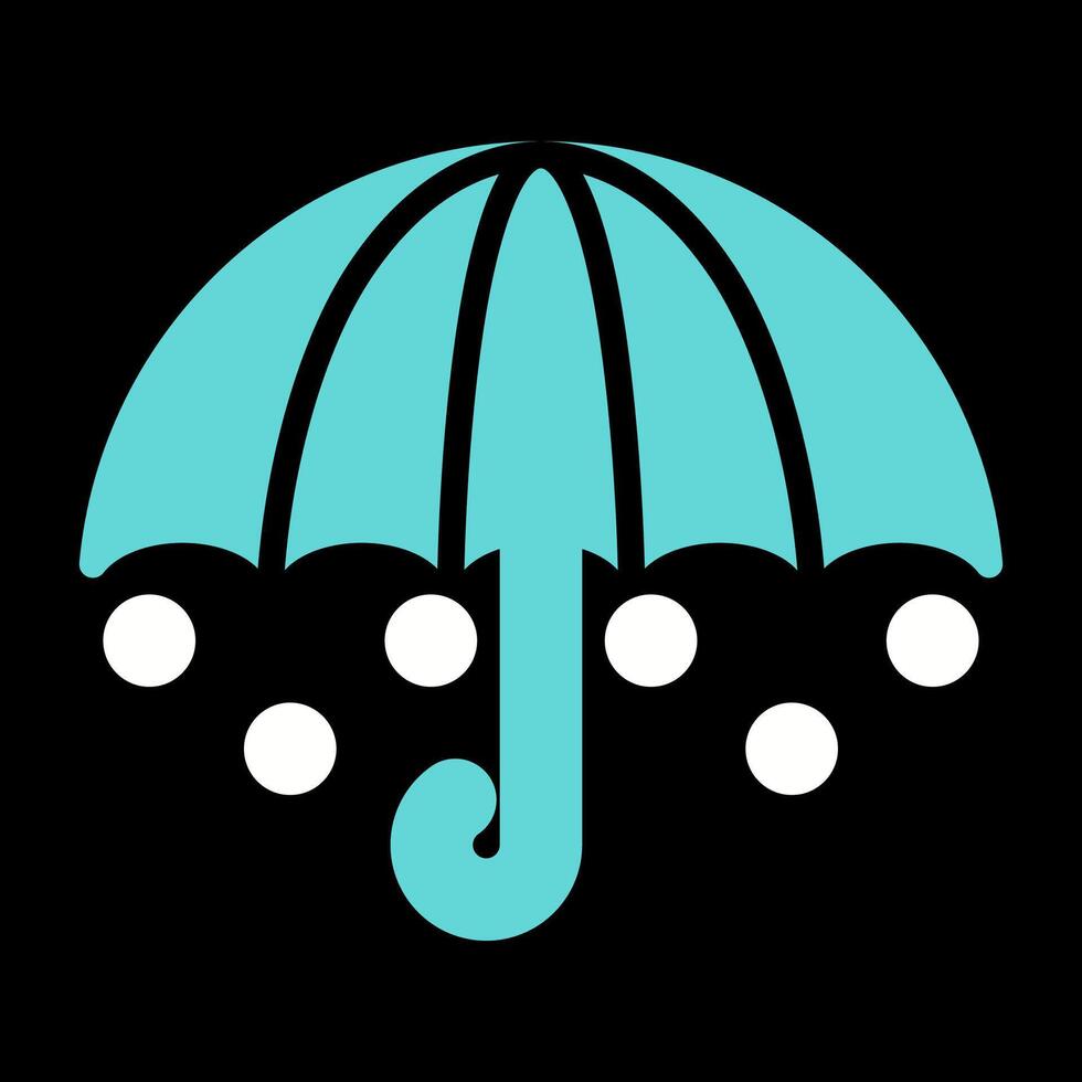 Regenschirm-Vektor-Symbol vektor