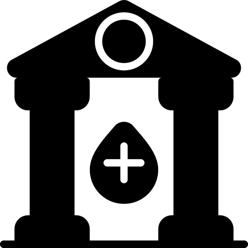 Blut Bank Vektor Symbol