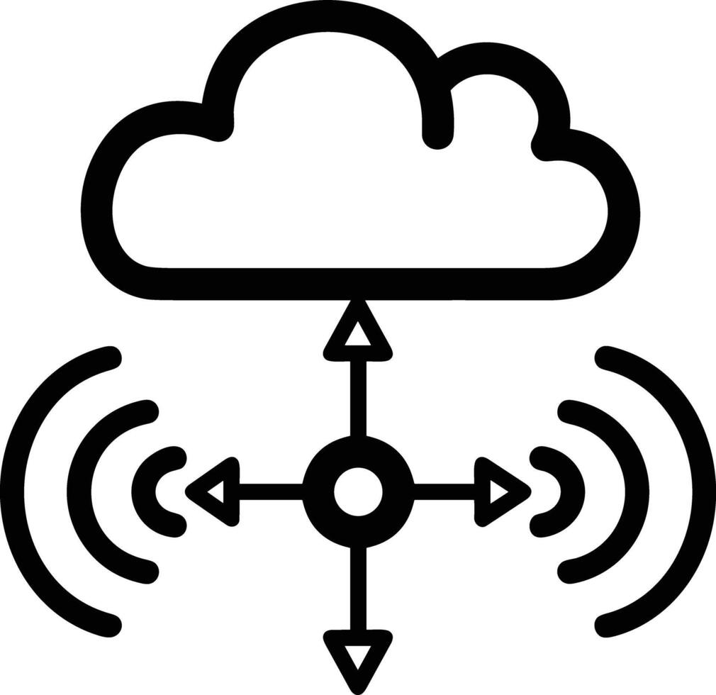 Wolke Symbol Symbol Vektor Bild