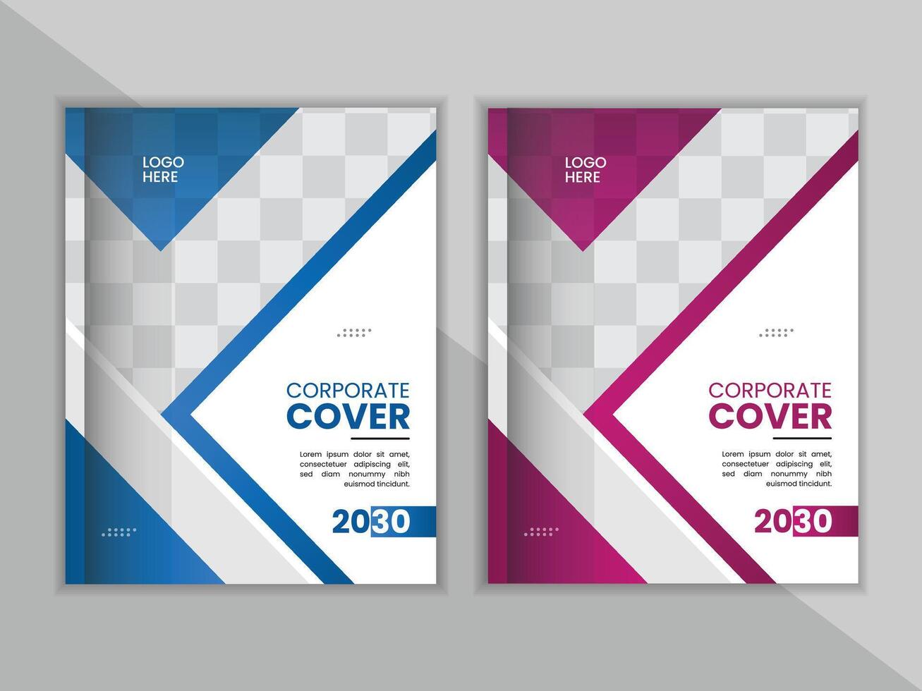 korporativ und kreativ jährlich Bericht Design Vorlage. vektor