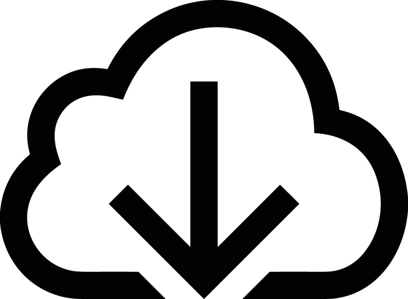 Wolke Symbol Symbol Vektor Bild. Illustration von das Hosting Lager Design Bild