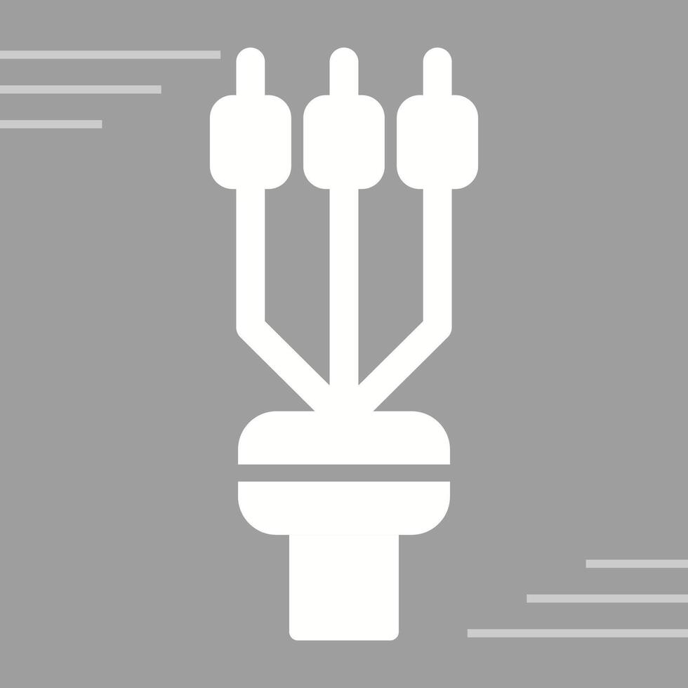 Kabel Beendigung Ärmel Vektor Symbol