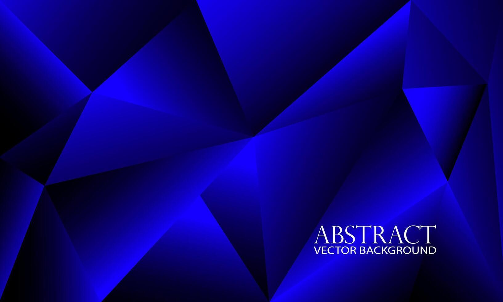 abstrakt Blau polygonal Hintergrund. Vektor Illustration zum Ihre Design.