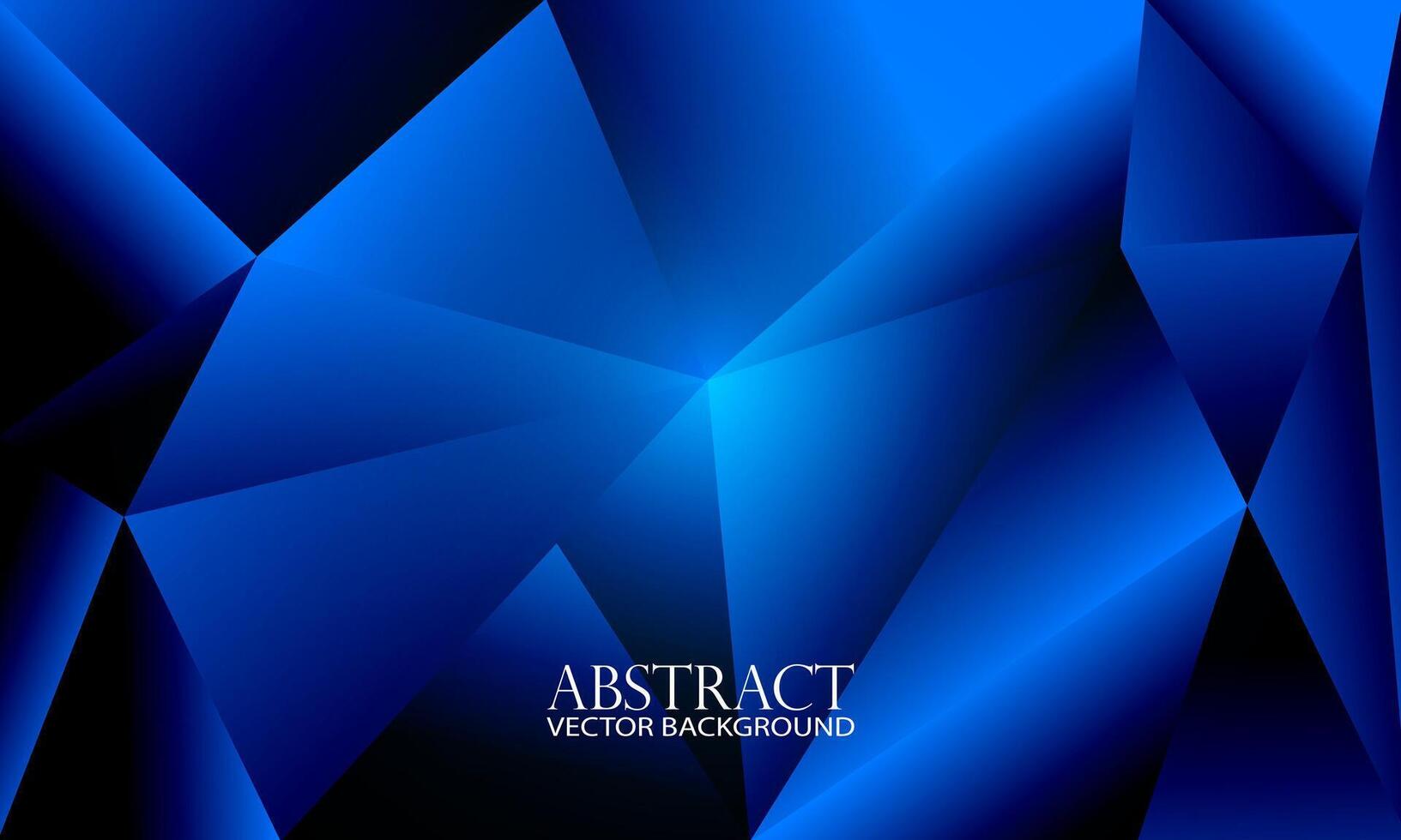 abstrakt Blau polygonal Hintergrund. Vektor Illustration zum Ihre Design.