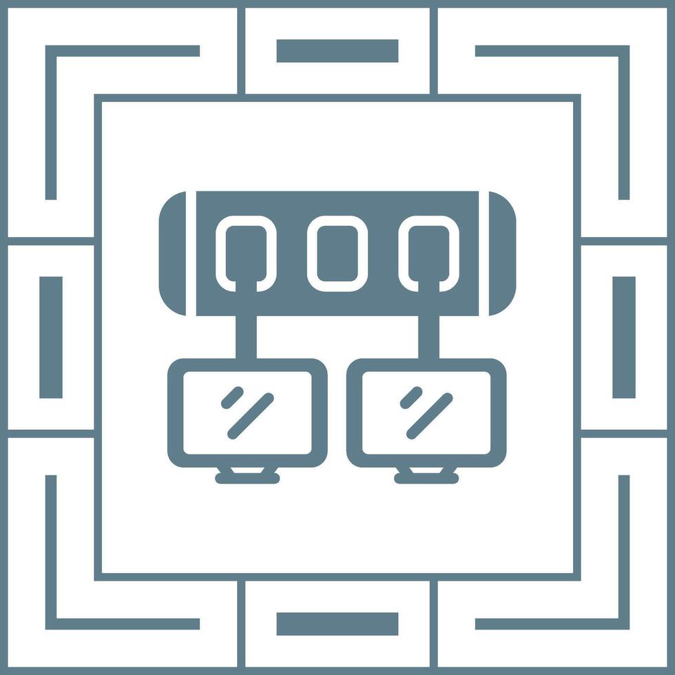 Netzwerk-Switch-Vektor-Symbol vektor