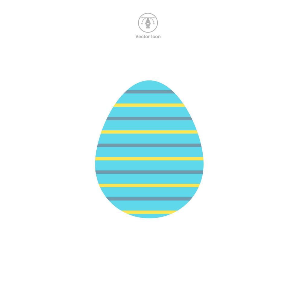 Ostern Ei, Ostern Tag Festival, Ei Symbol Symbol Vektor Illustration isoliert auf Weiß Hintergrund