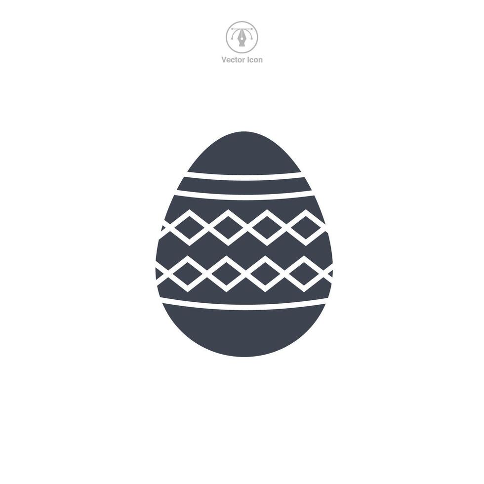 Ostern Ei, Ostern Tag Festival, Ei Symbol Symbol Vektor Illustration isoliert auf Weiß Hintergrund