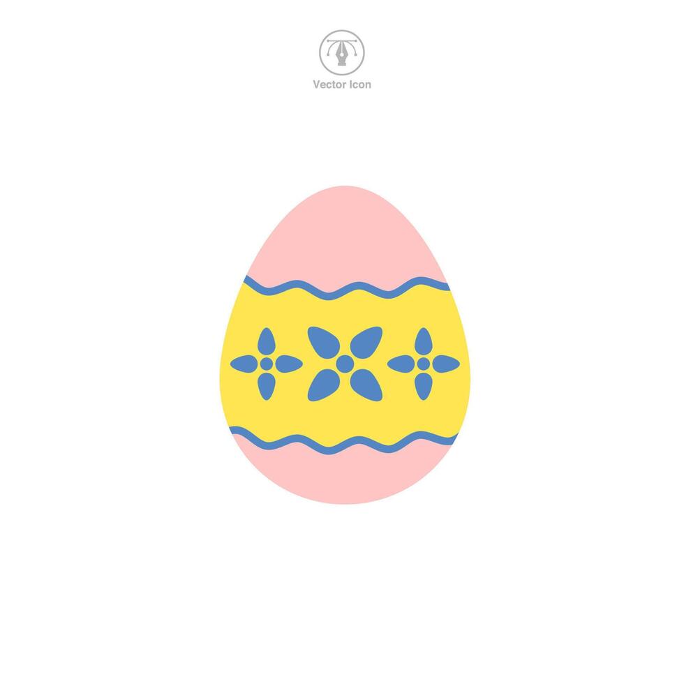 Ostern Ei, Ostern Tag Festival, Ei Symbol Symbol Vektor Illustration isoliert auf Weiß Hintergrund