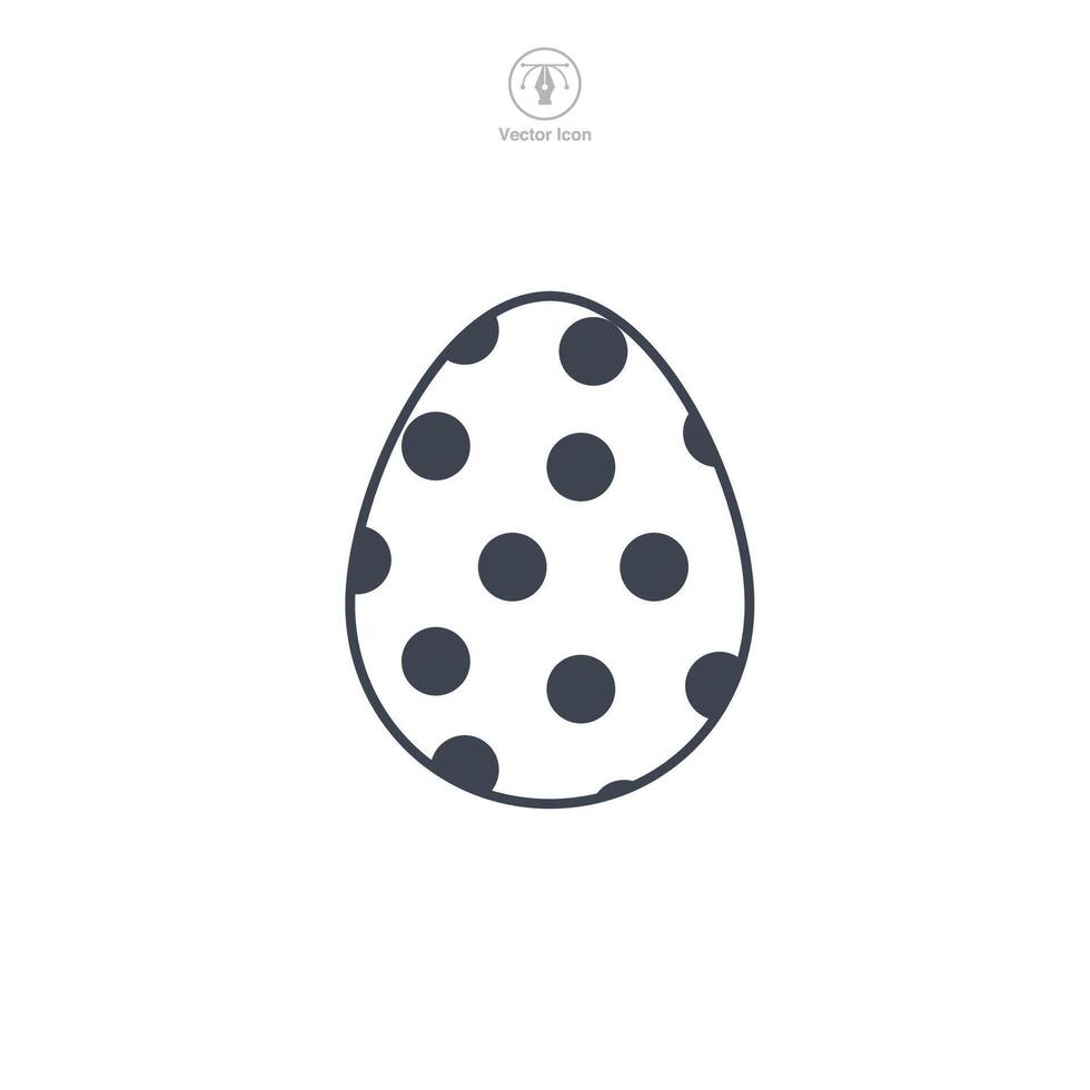 Ostern Ei, Ostern Tag Festival, Ei Symbol Symbol Vektor Illustration isoliert auf Weiß Hintergrund