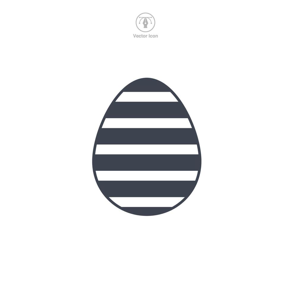 Ostern Ei, Ostern Tag Festival, Ei Symbol Symbol Vektor Illustration isoliert auf Weiß Hintergrund