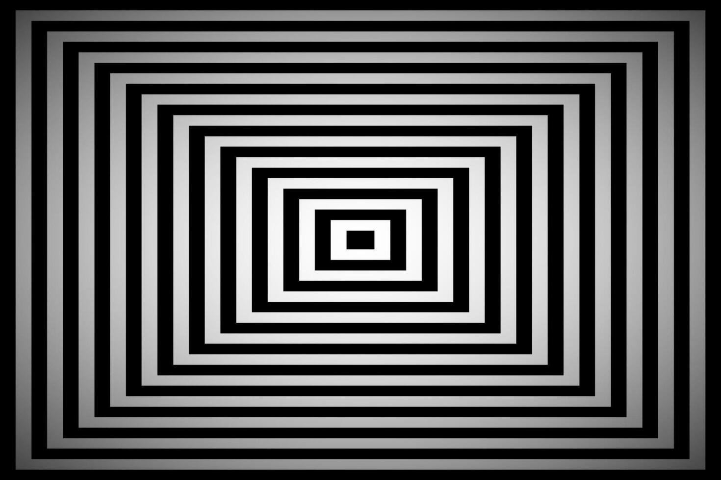 schwarz und Weiß Platz Illusion, einfach abstrakt Pyramide Hintergrund vektor