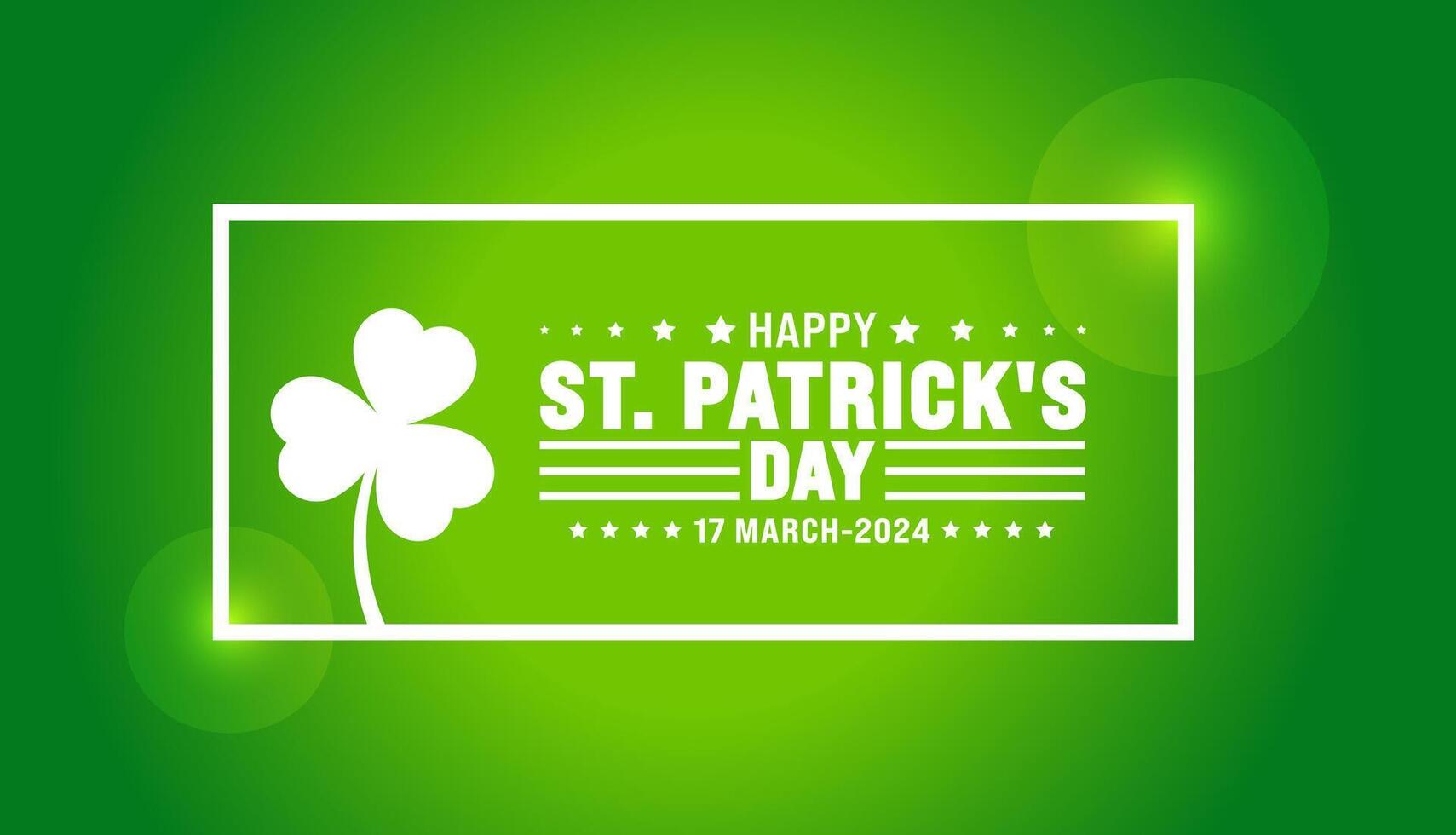 17 Mars är Lycklig st. Patricks dag bakgrund med grön löv bakgrund mall. st patrick dag eller helgon patrick dag baner. använda sig av till bakgrund, plakat, kort, och affisch design mall. vektor