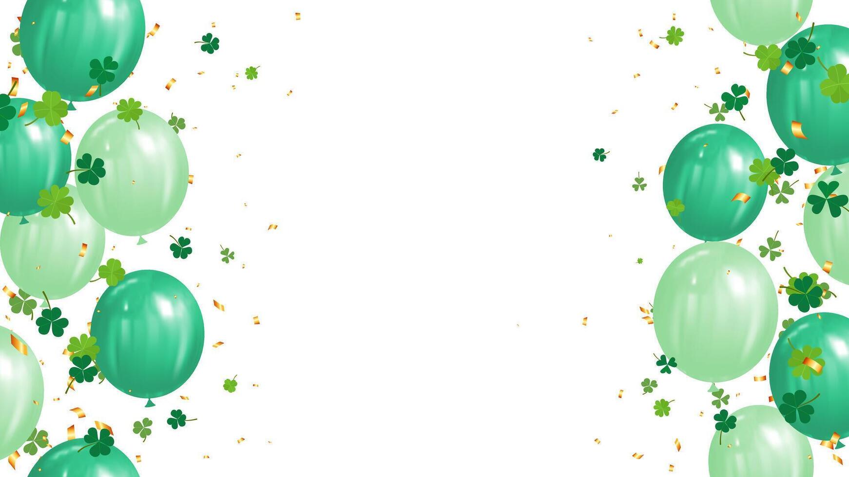 firande fest ram baner med grön ballonger bakgrund vektor illustration. kort lyx hälsning design
