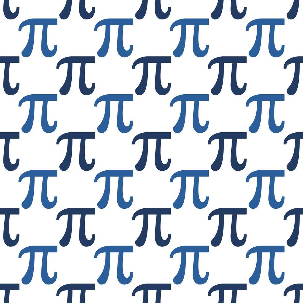 Lycklig pi dag geometrisk bakgrund. vektor matematik begrepp sömlös mönster