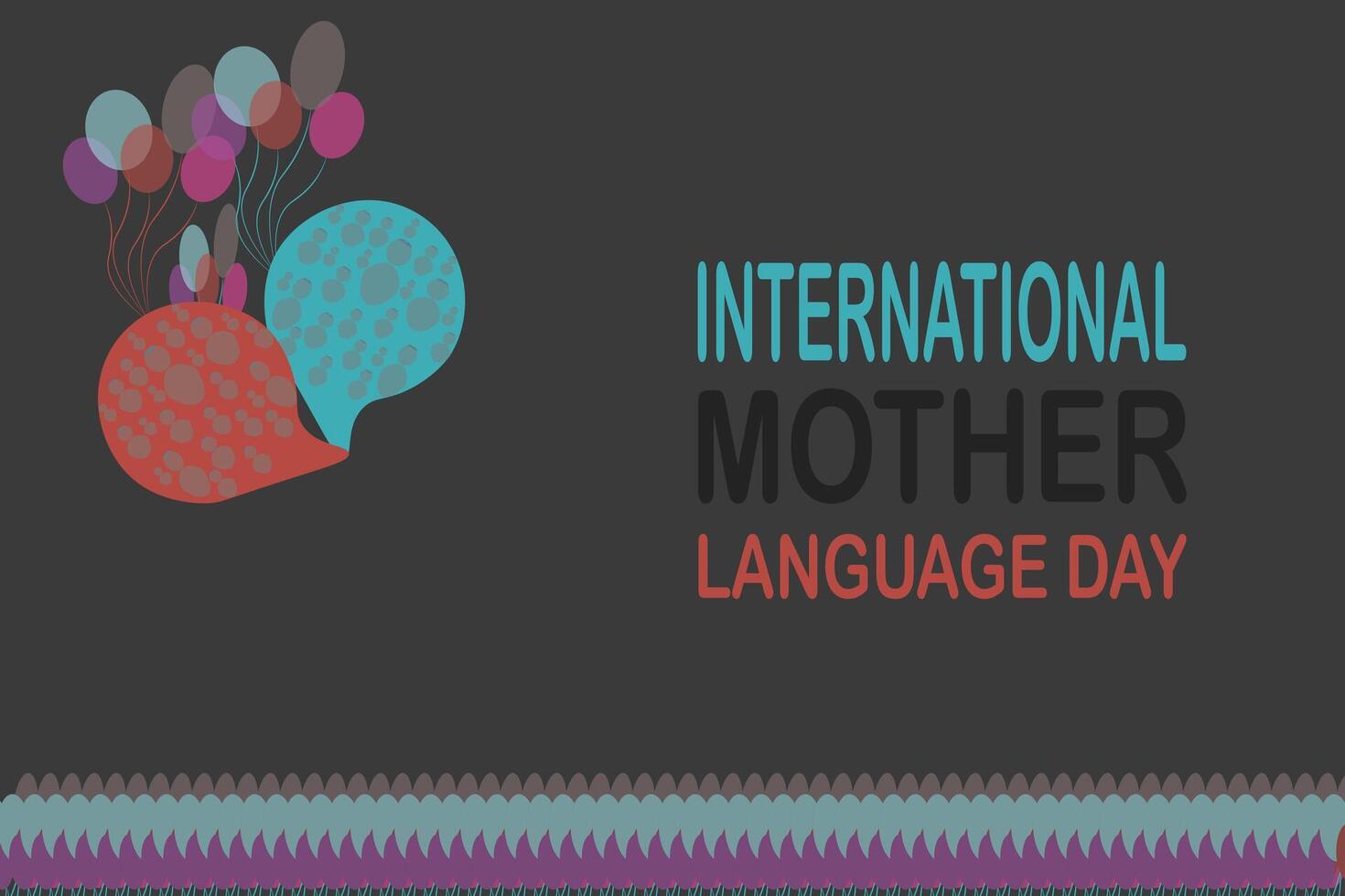 Internationaler Tag der Muttersprache vektor