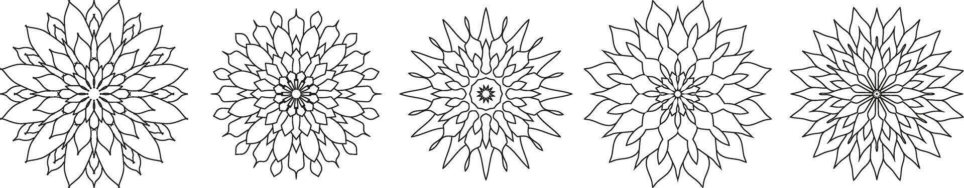 Blume Mandala. Jahrgang dekorativ Elemente. orientalisch Muster, Vektor Illustration. Islam, Arabisch, indisch