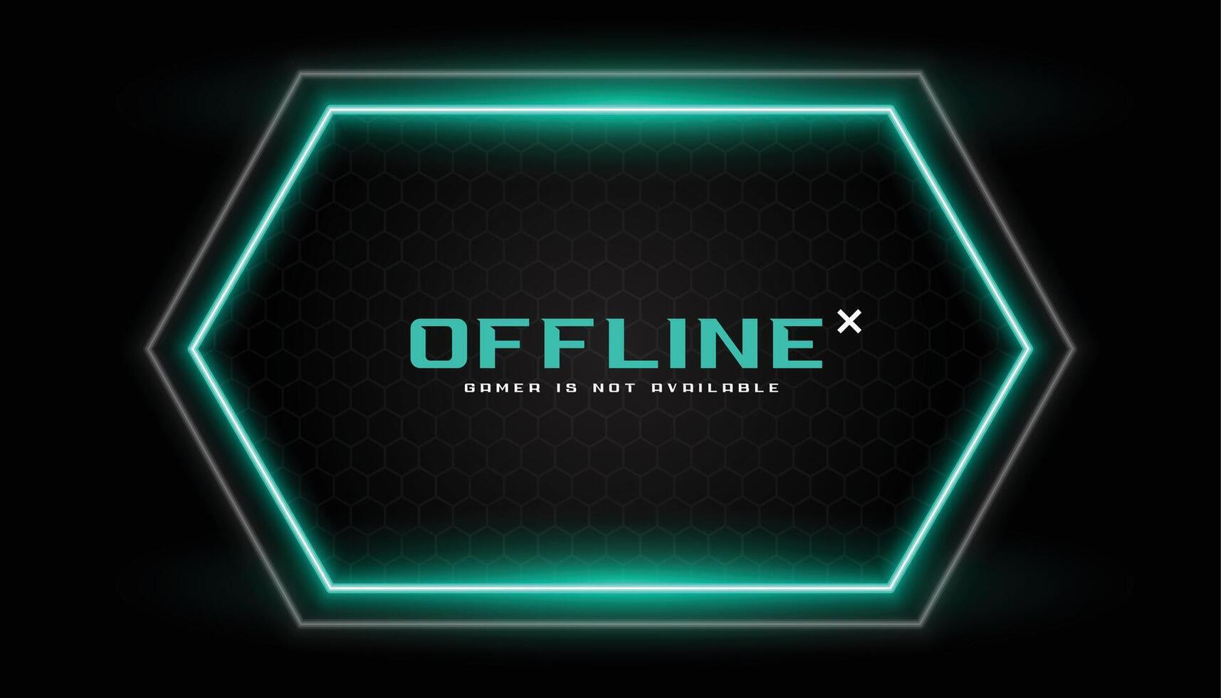 offline Esport Spielen Banner mit rationalisieren Grafik vektor