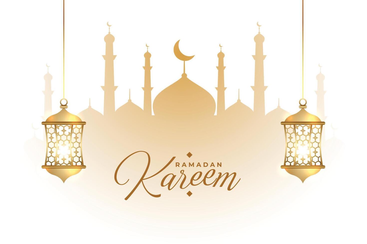 verheißungsvoll Ramadan kareem eid Festival Karte Design vektor