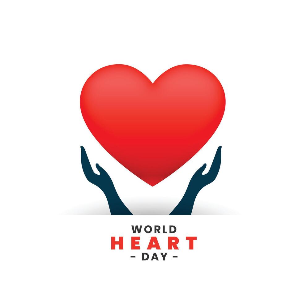 International Herz Tag Hintergrund zum medizinisch Unterstützung oder Behandlung vektor
