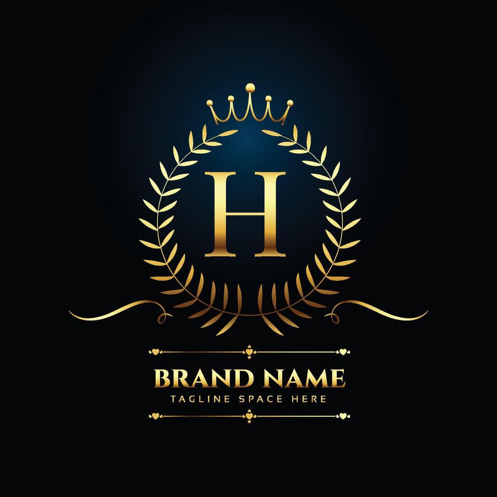 stilvoll und elegant Brief h Logo Hintergrund zum korporativ Marken vektor
