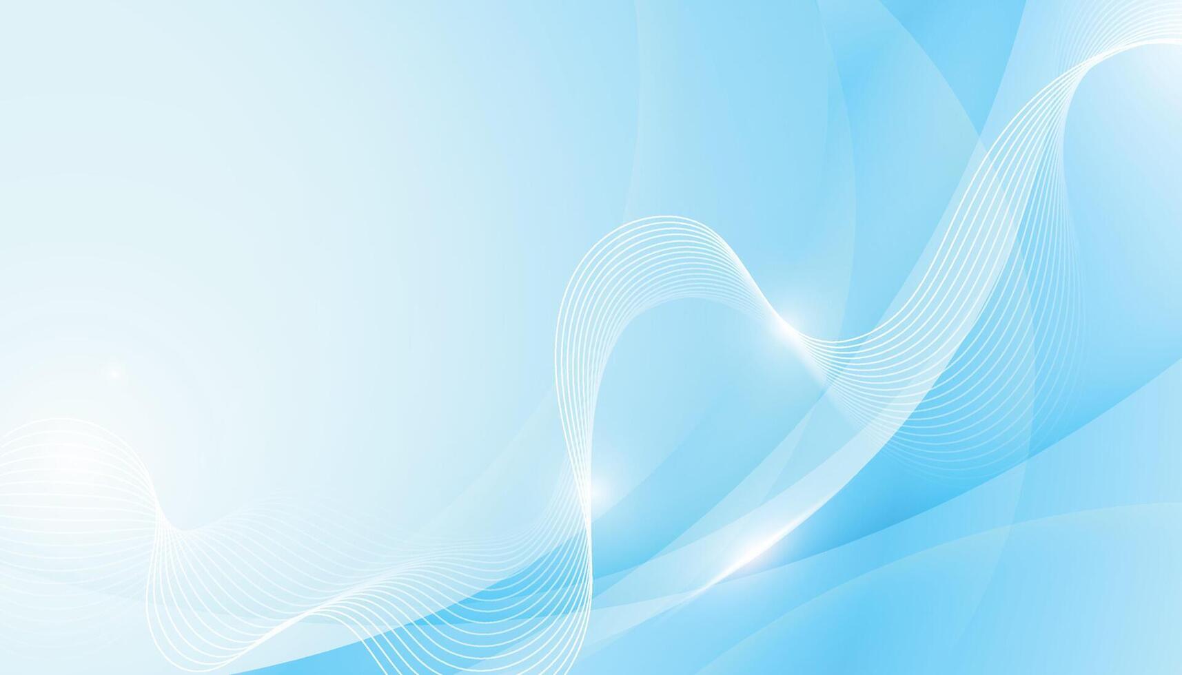 elegant företag vågig och kurvig rader blå bakgrund för presentation vektor