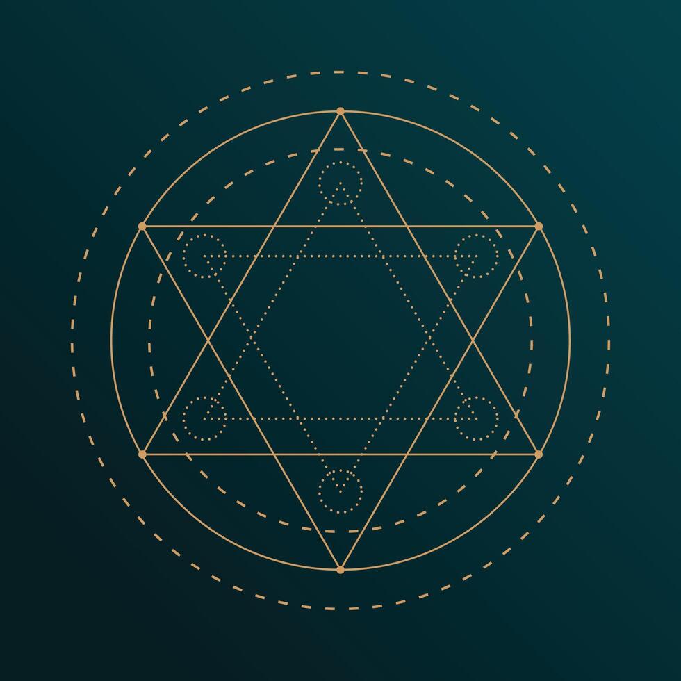 abstrakt geometri symbol bakgrund för meditation och yoga vektor