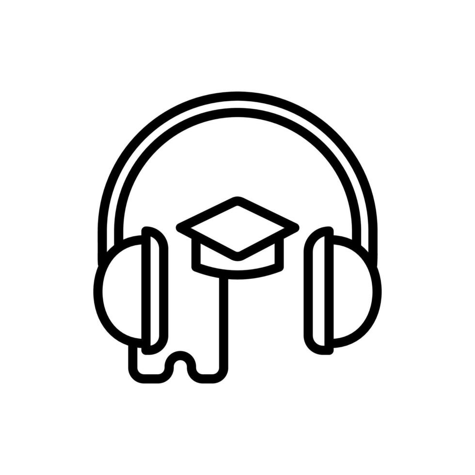 audio kurs ikon i vektor. logotyp vektor