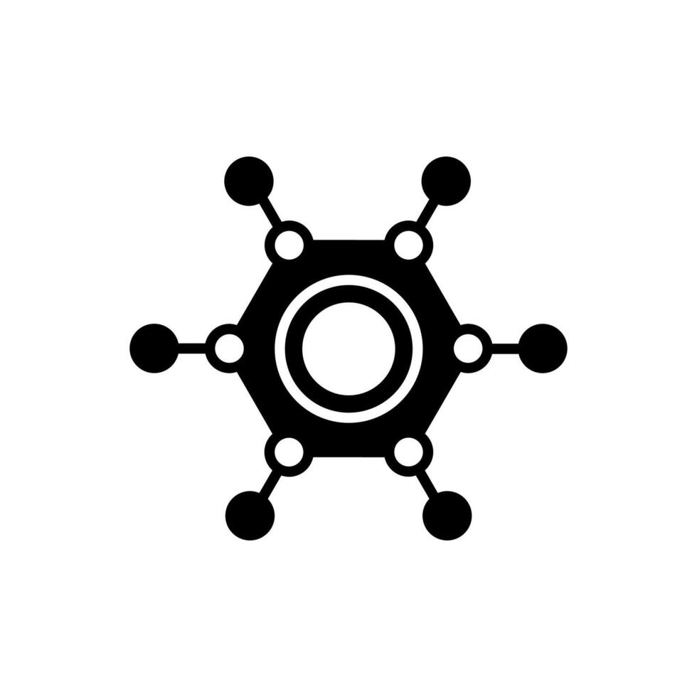 molekyl teknik ikon i vektor. logotyp vektor