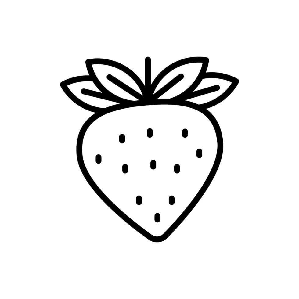Erdbeere Symbol im Vektor. Logo vektor