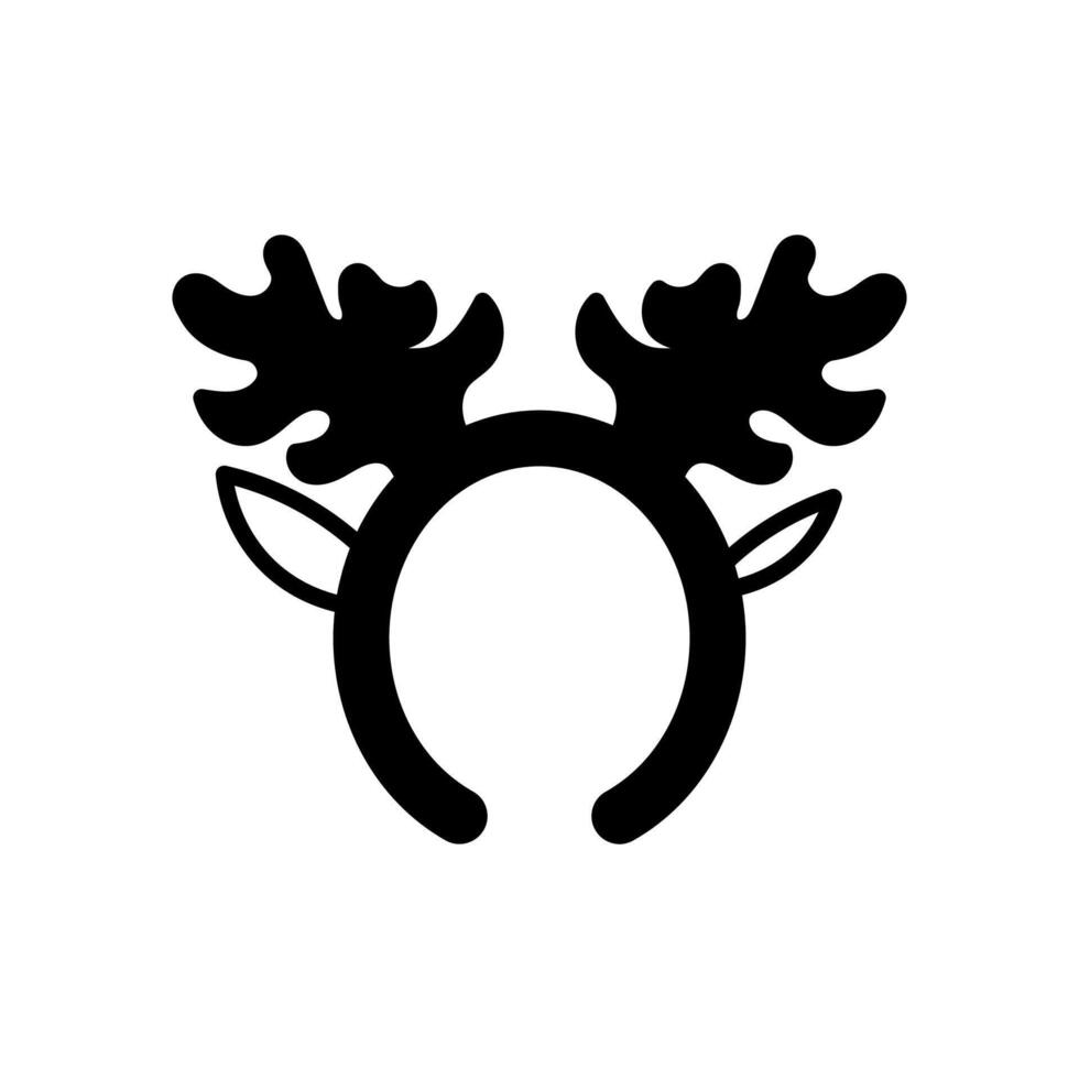 Rentier Geweih Diät Symbol im Vektor. Logo vektor