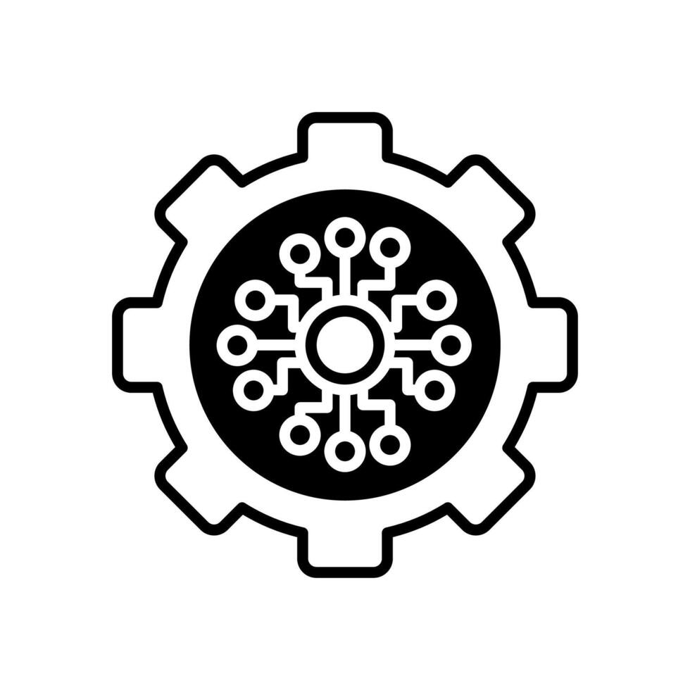 nano mekanism ikon i vektor. logotyp vektor