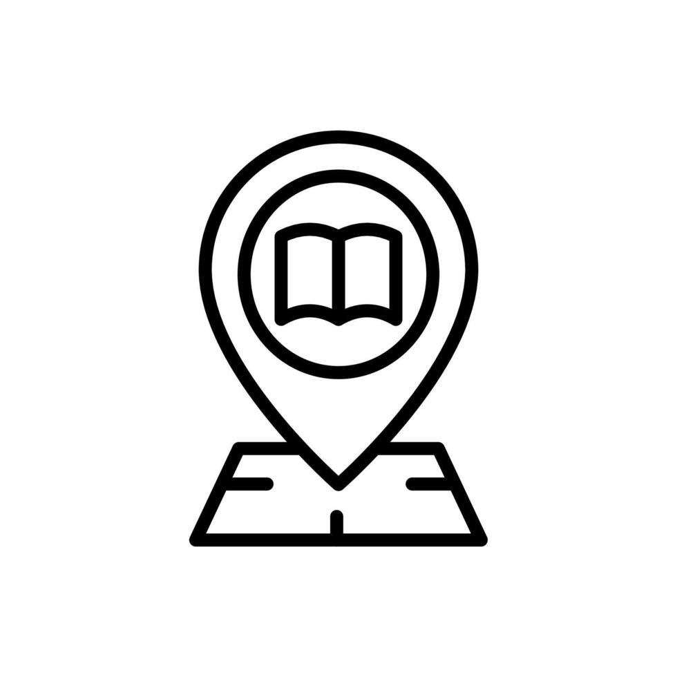 Bibliothek Ort Symbol im Vektor. Logo vektor