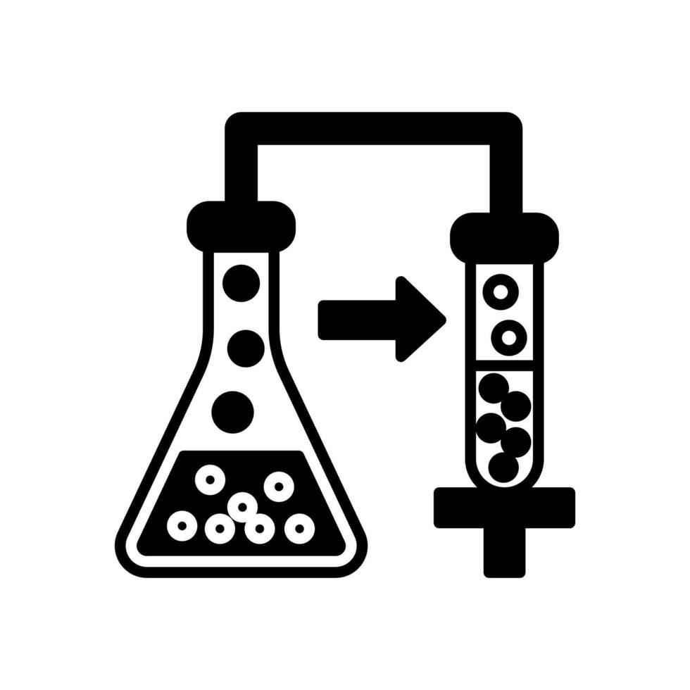 Experimente Symbol im Vektor. Logo vektor