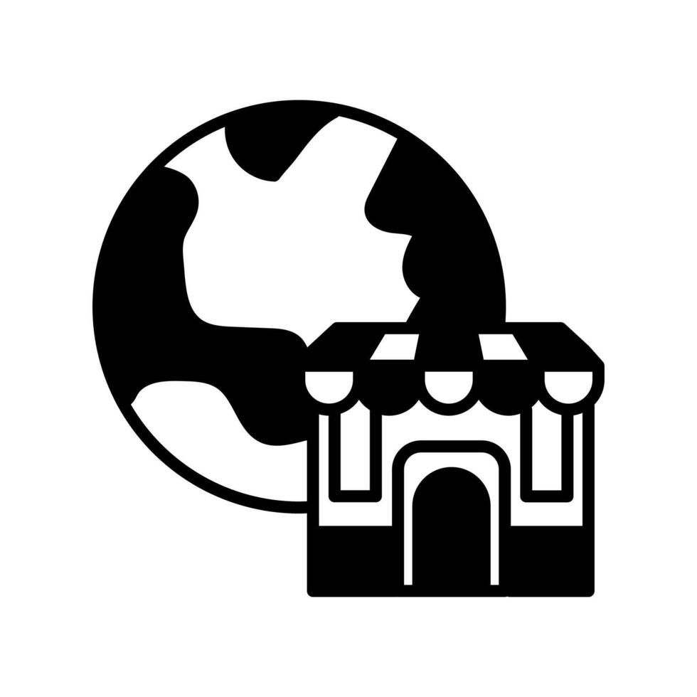 International Einkaufen Symbol im Vektor. Logo vektor