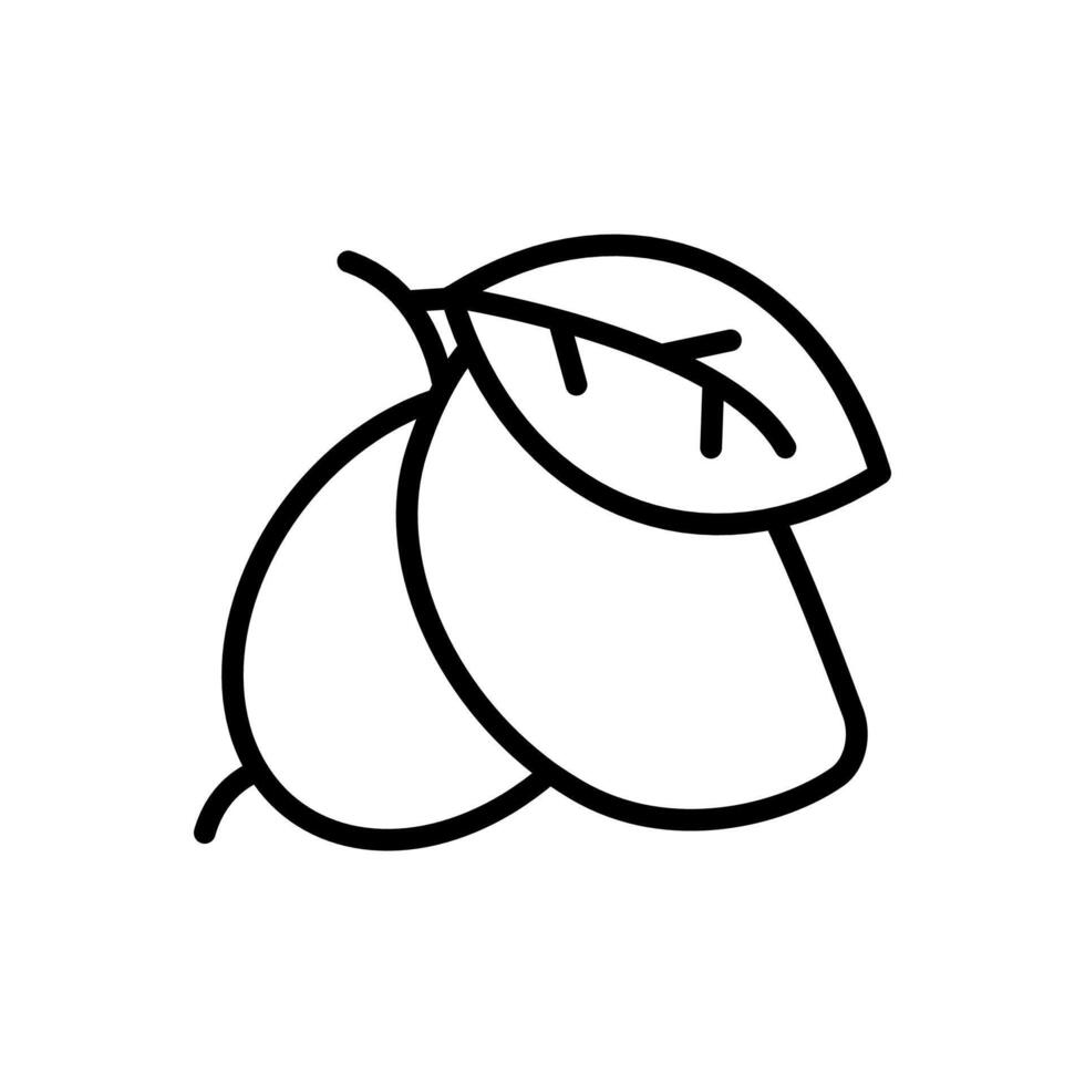 mango ikon i vektor. logotyp vektor