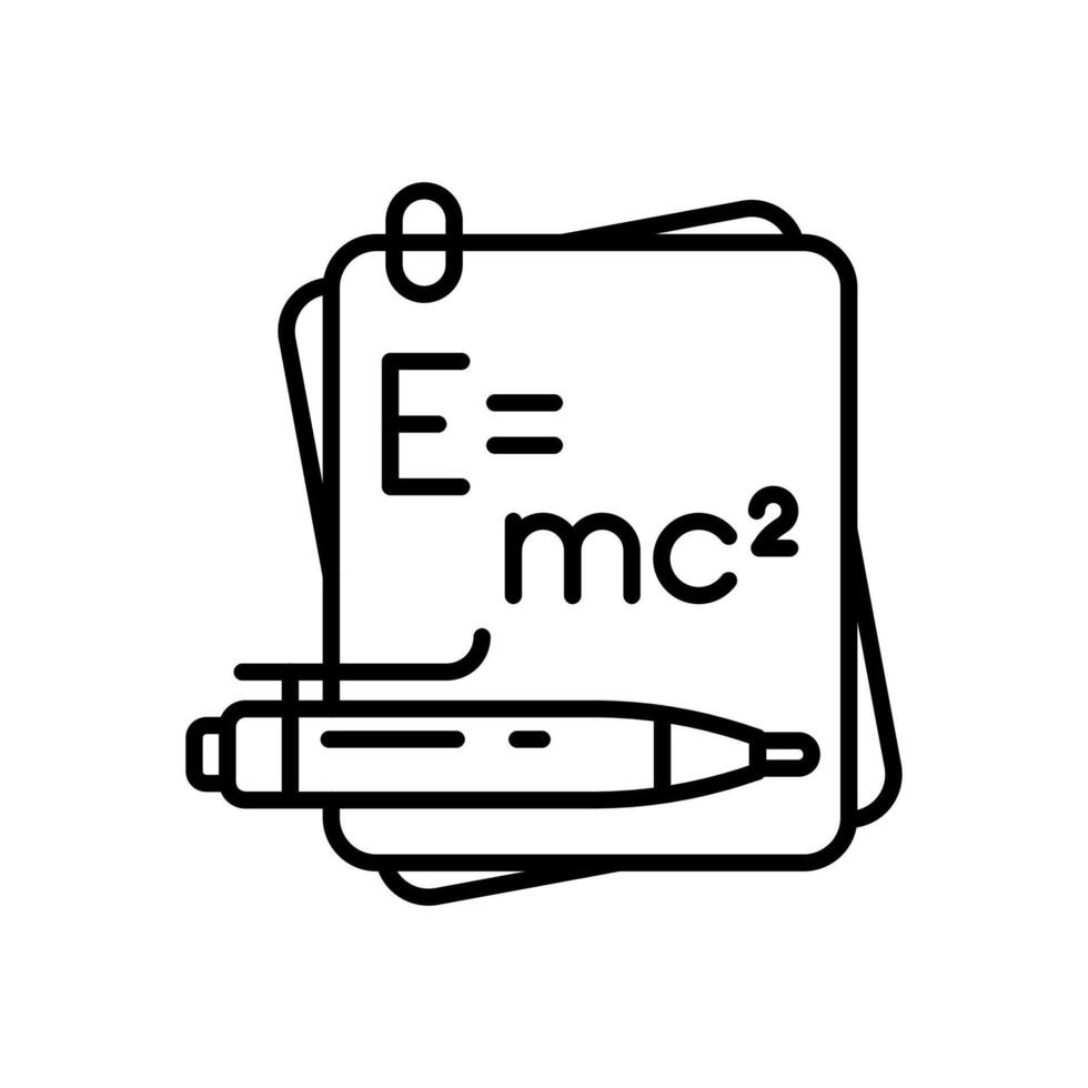modern Physik Symbol im Vektor. Logo vektor