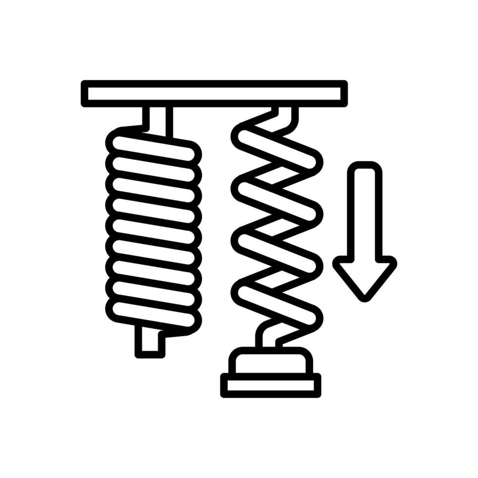 elastisch Macht Symbol im Vektor. Logo vektor