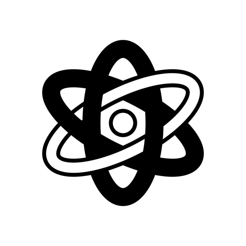 atomar Energie Symbol im Vektor. Logo vektor