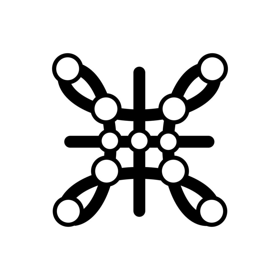 Nano Ballaststoff Symbol im Vektor. Logo vektor