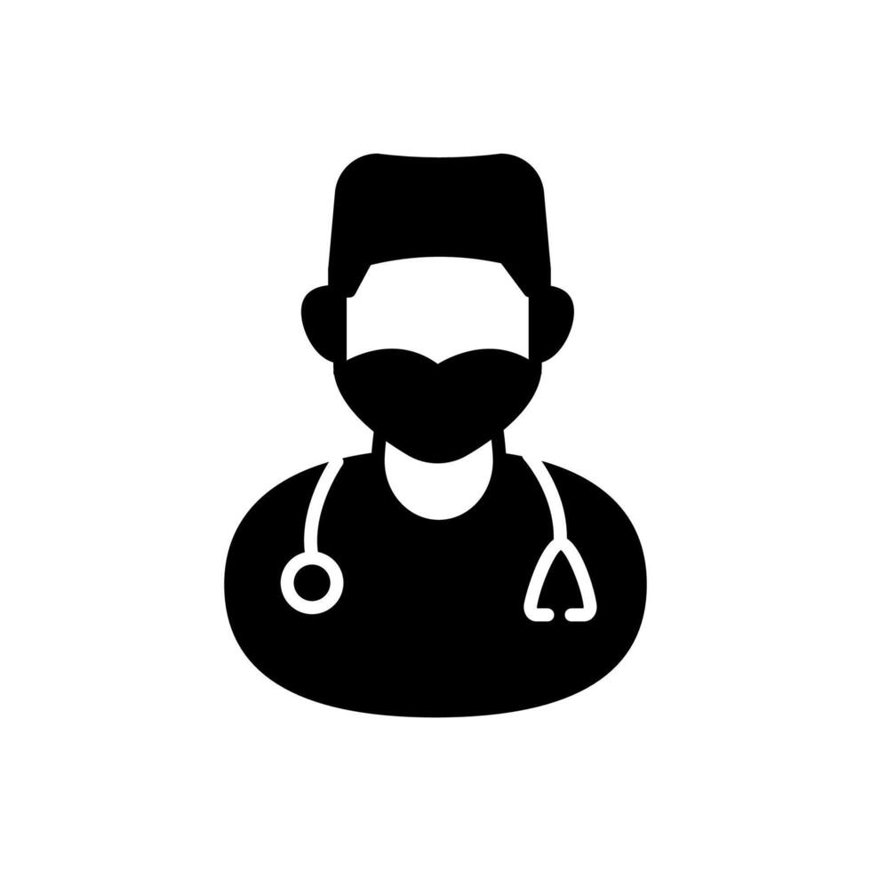 männlich Krankenschwester Symbol im Vektor. Logo vektor