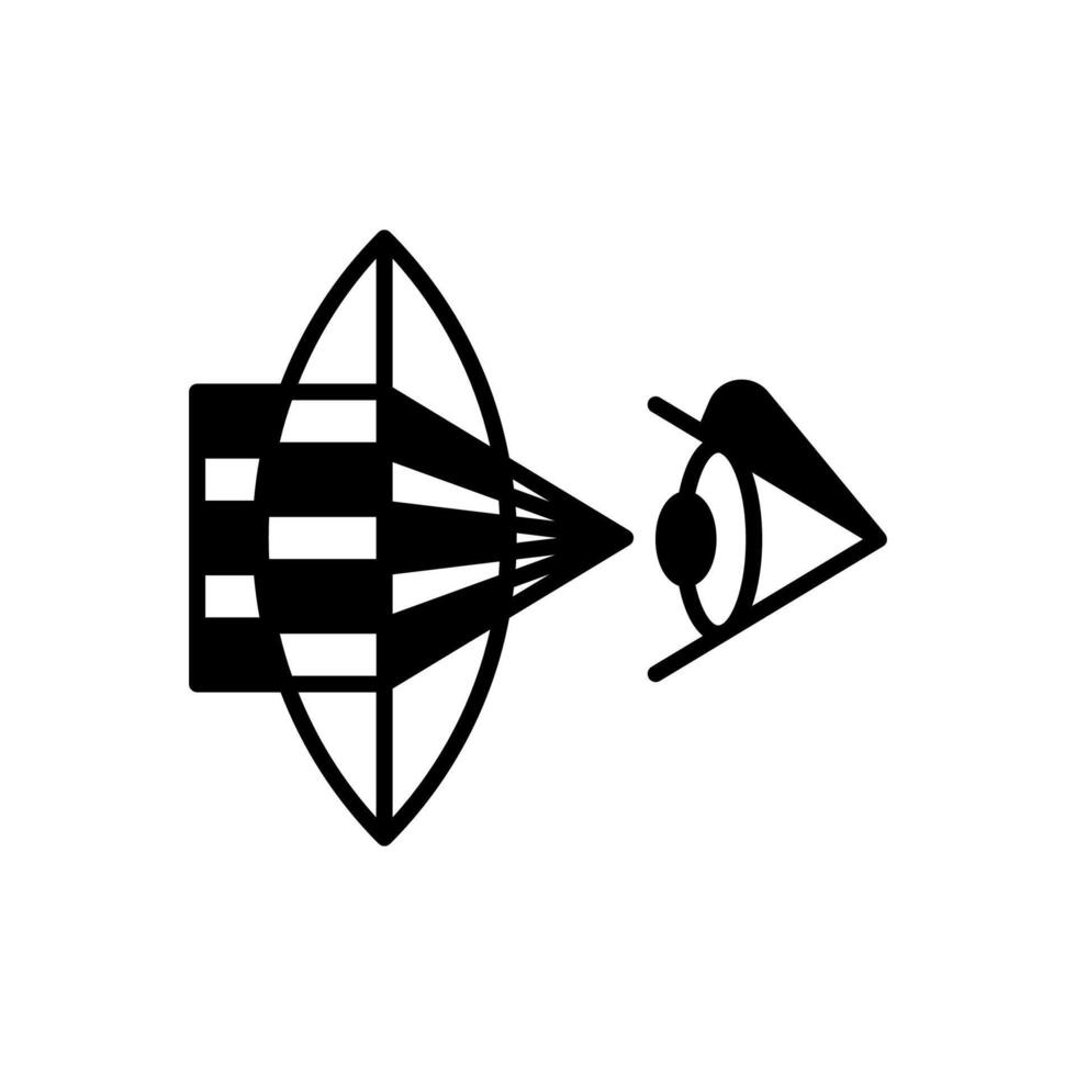 Optik Symbol im Vektor. Logo vektor