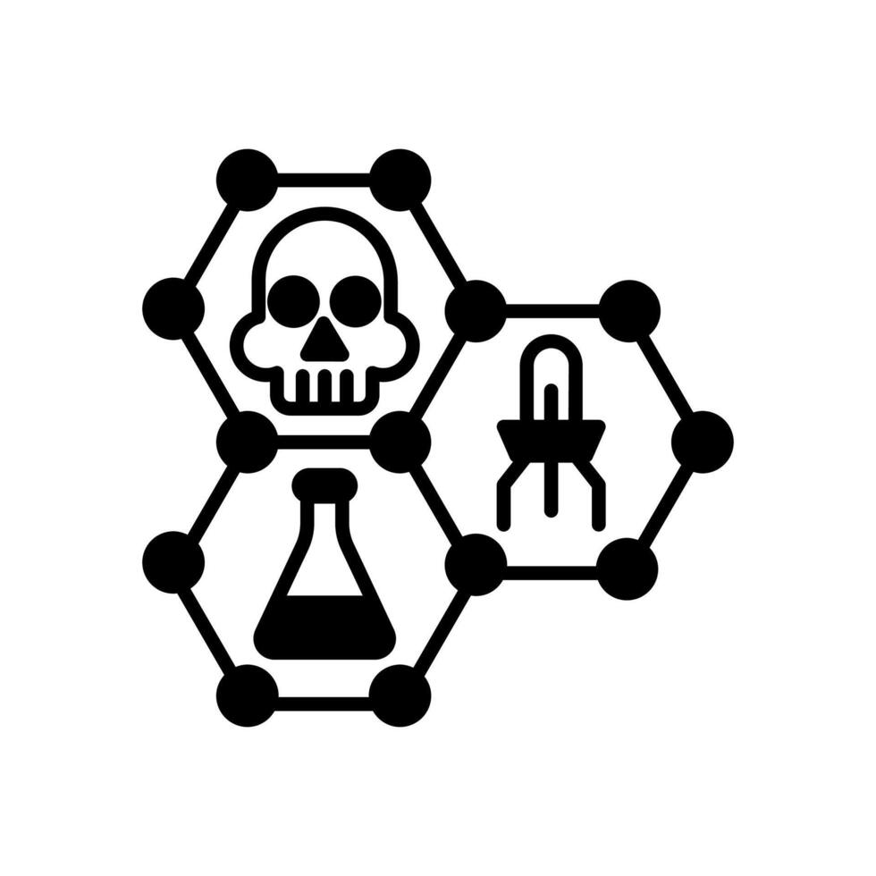 Nanotechnologie Symbol im Vektor. Logo vektor