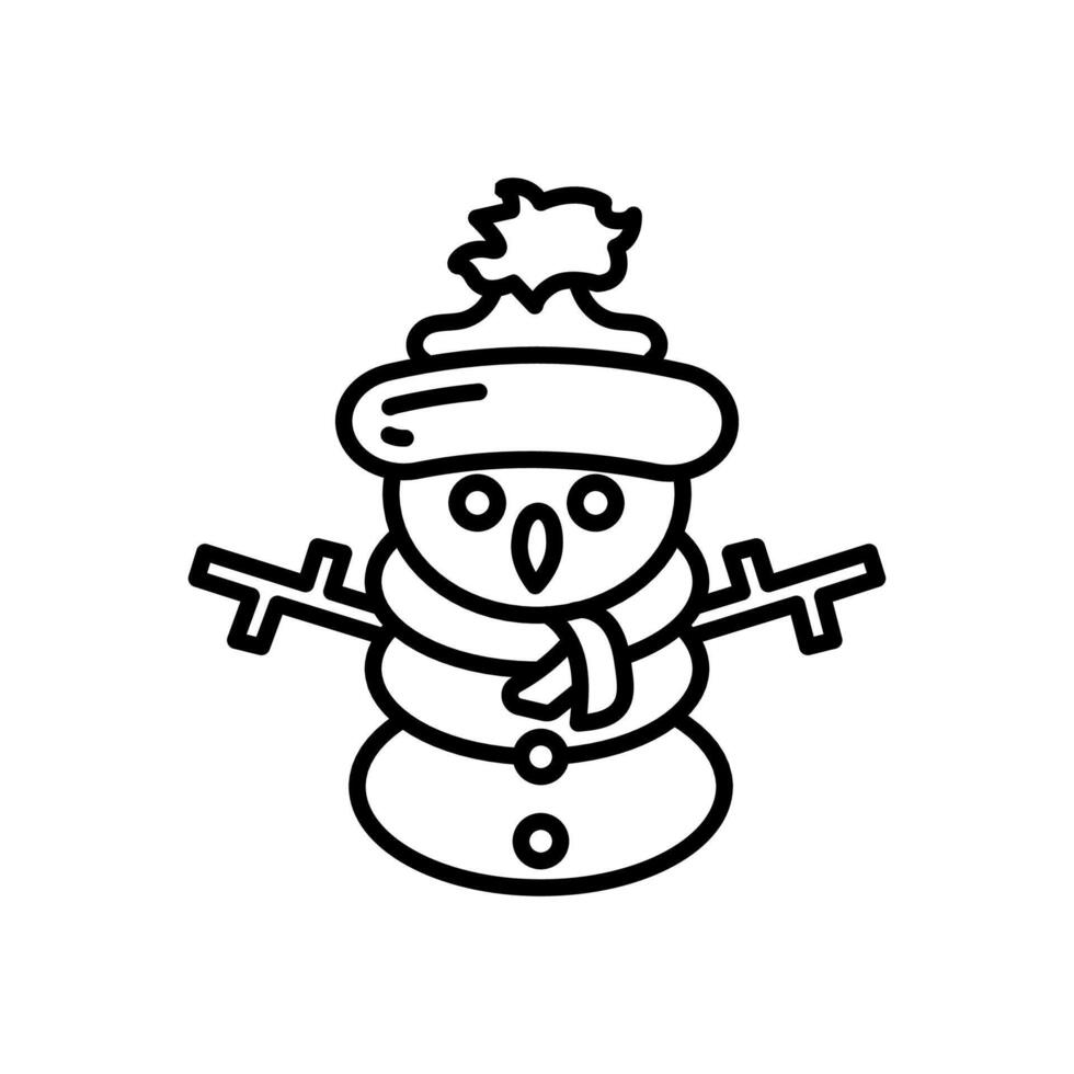 Schnee Mann Diät Symbol im Vektor. Logo vektor