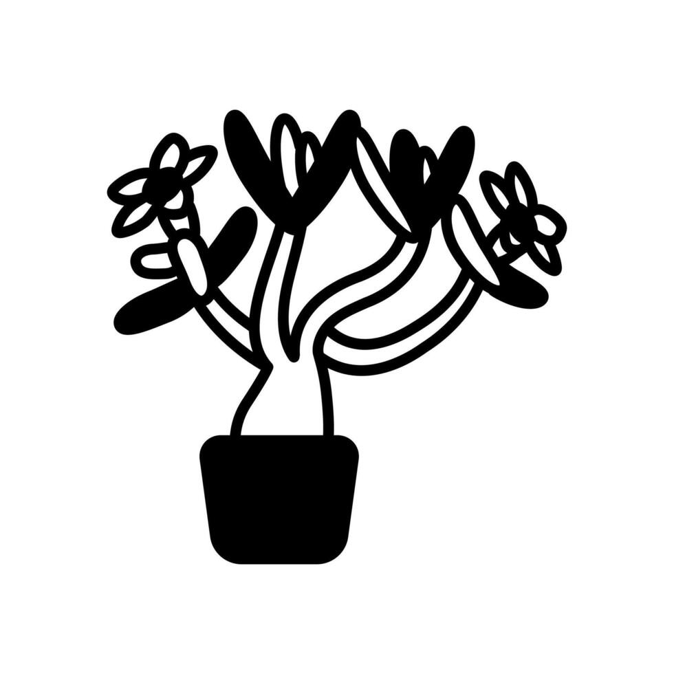 Wüste Rose Symbol im Vektor. Logo vektor