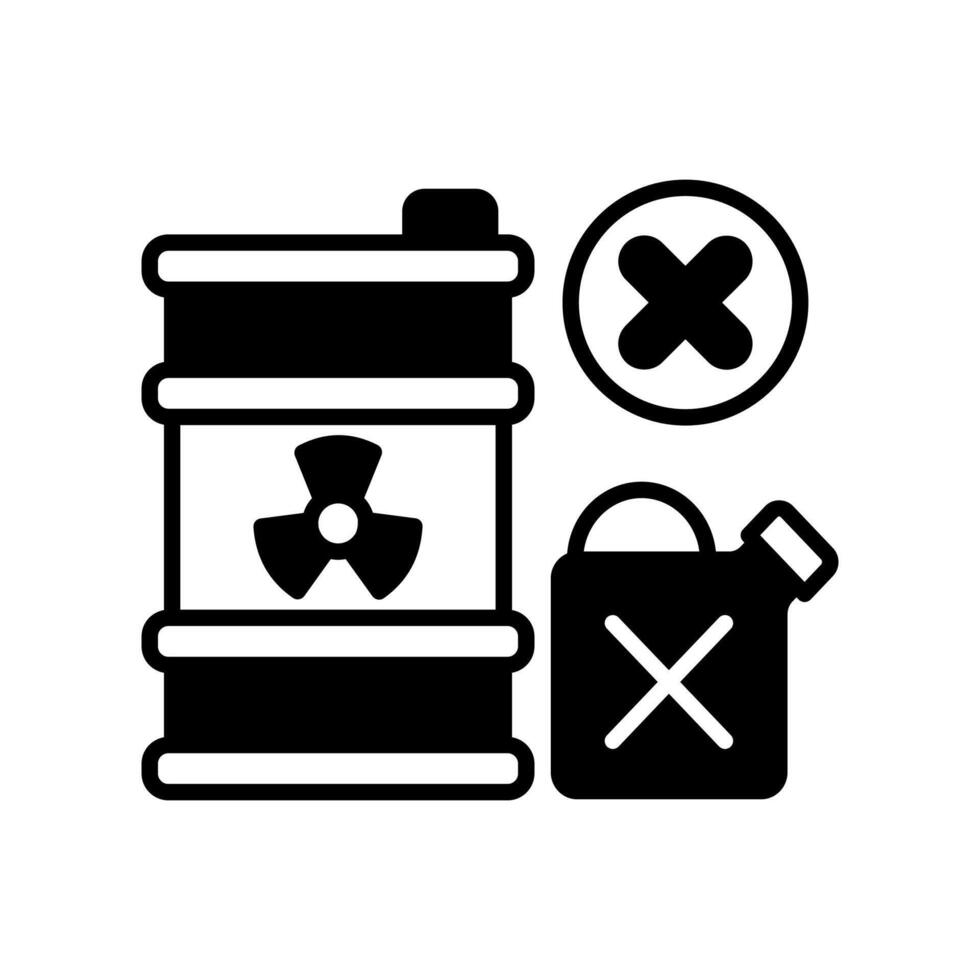 gefährlich Abfall Symbol im Vektor. Logo vektor