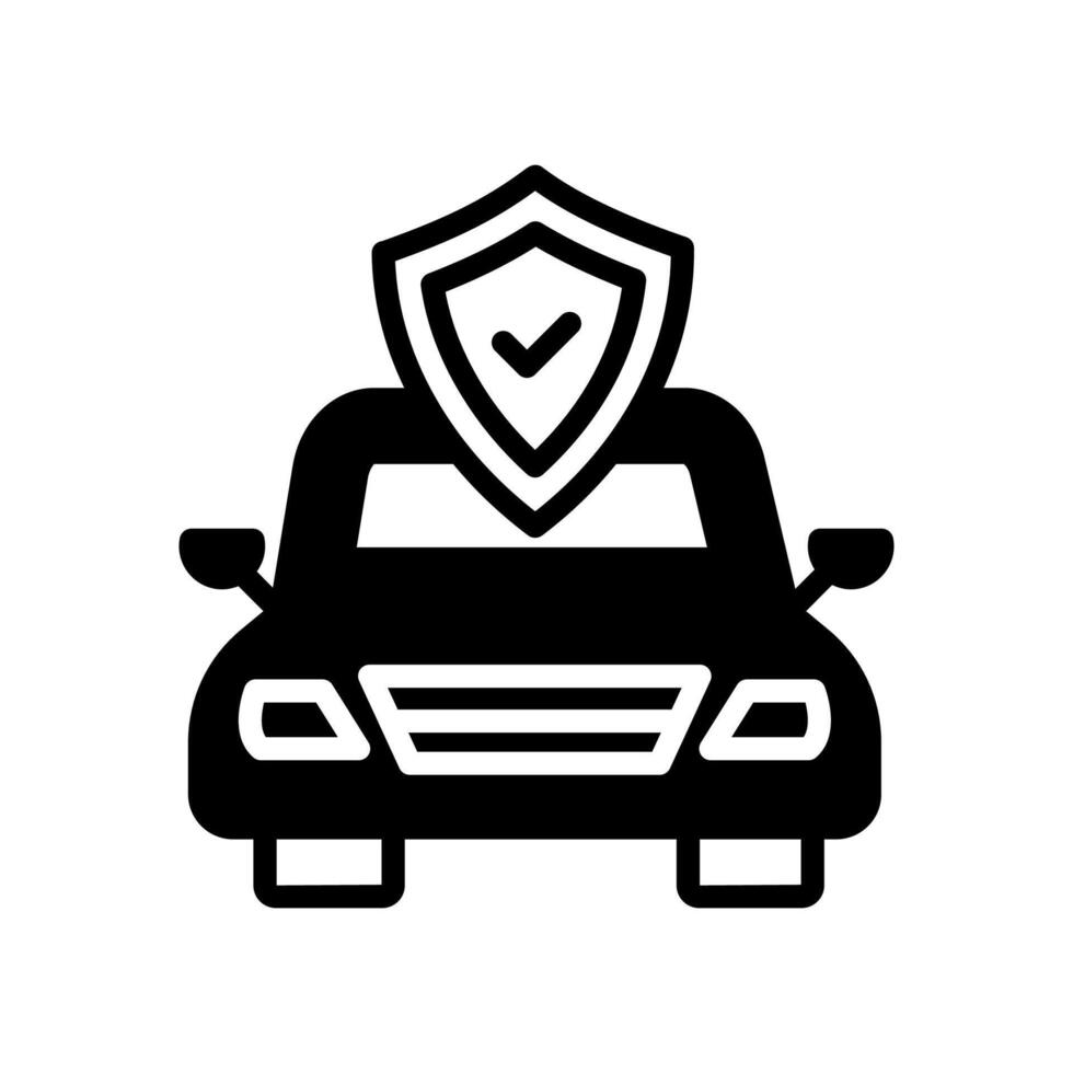 Auto Versicherung Symbol im Vektor. Logo vektor