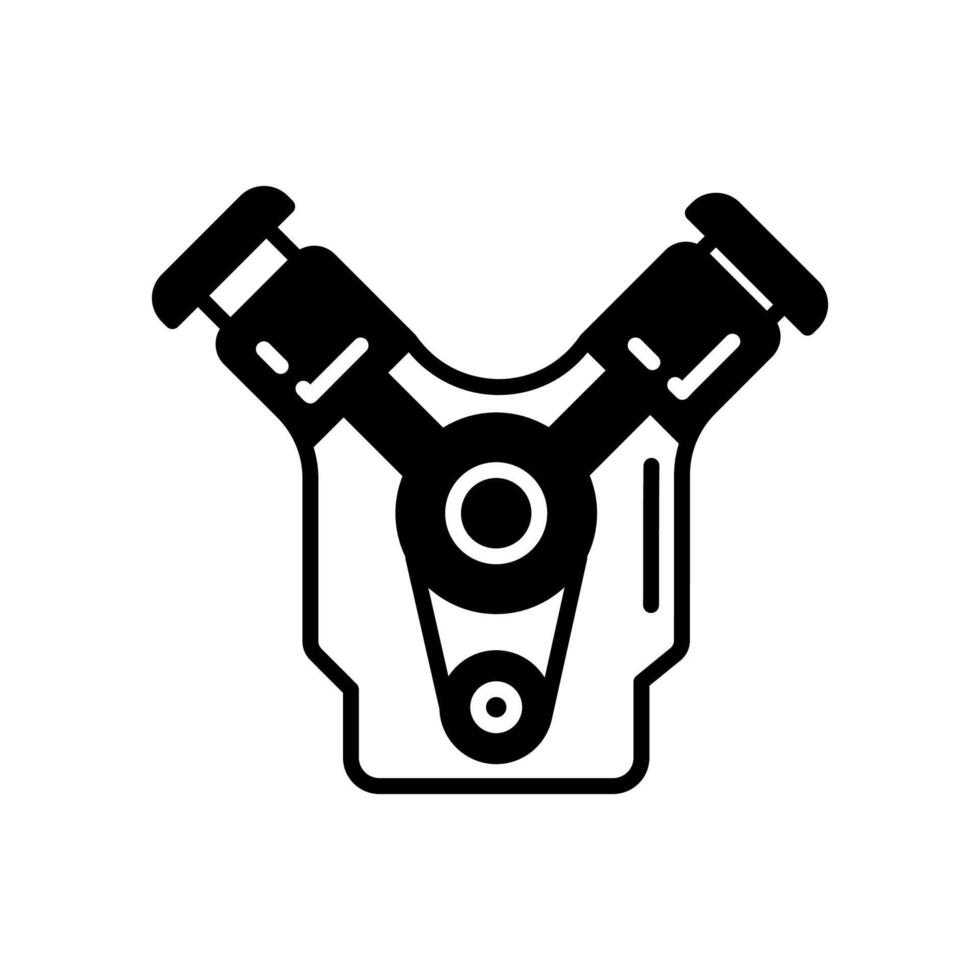 Verbrennung Motoren Symbol im Vektor. Logo vektor