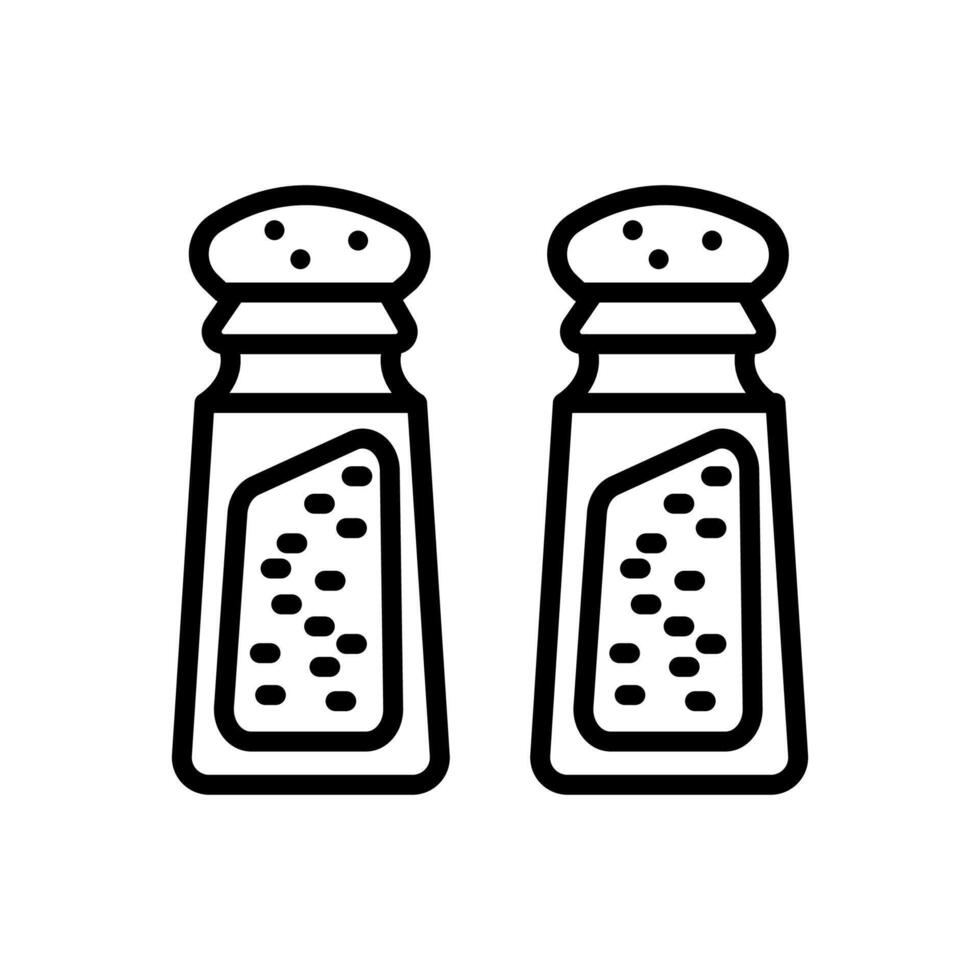 salt och peppar ikon i vektor. logotyp vektor